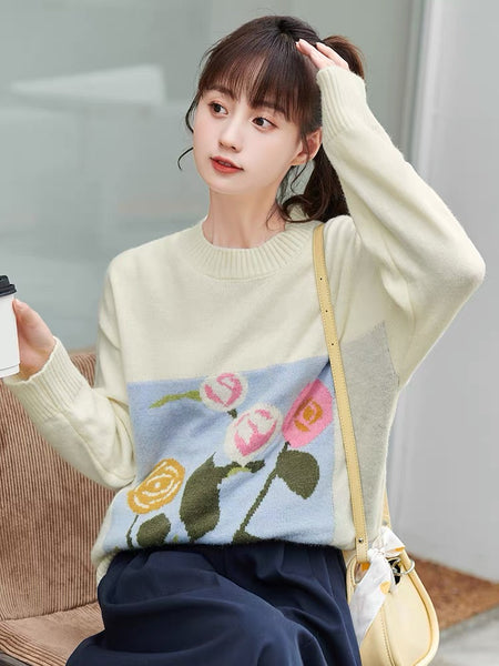 Cute Flowers Sweater