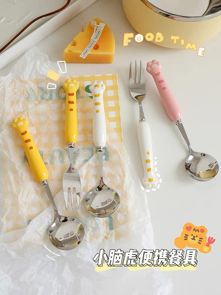 Cute Paw Spoon & Fork