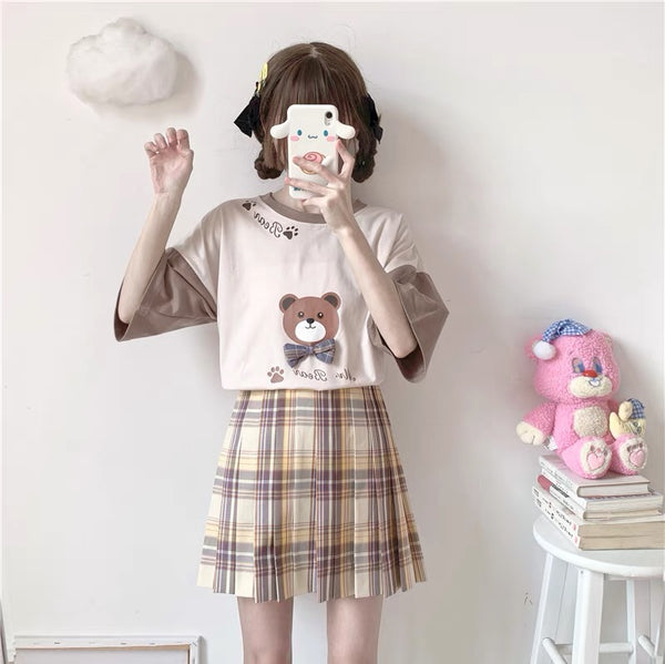 Cute Bear T-Shirt & Skirt