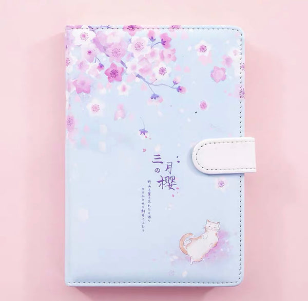 Sakura Cat Notebook