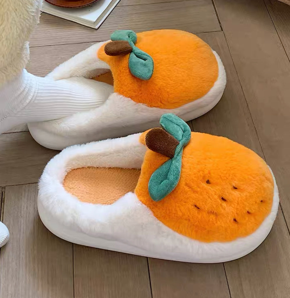 Cute Orange Slippers – ivybycrafts
