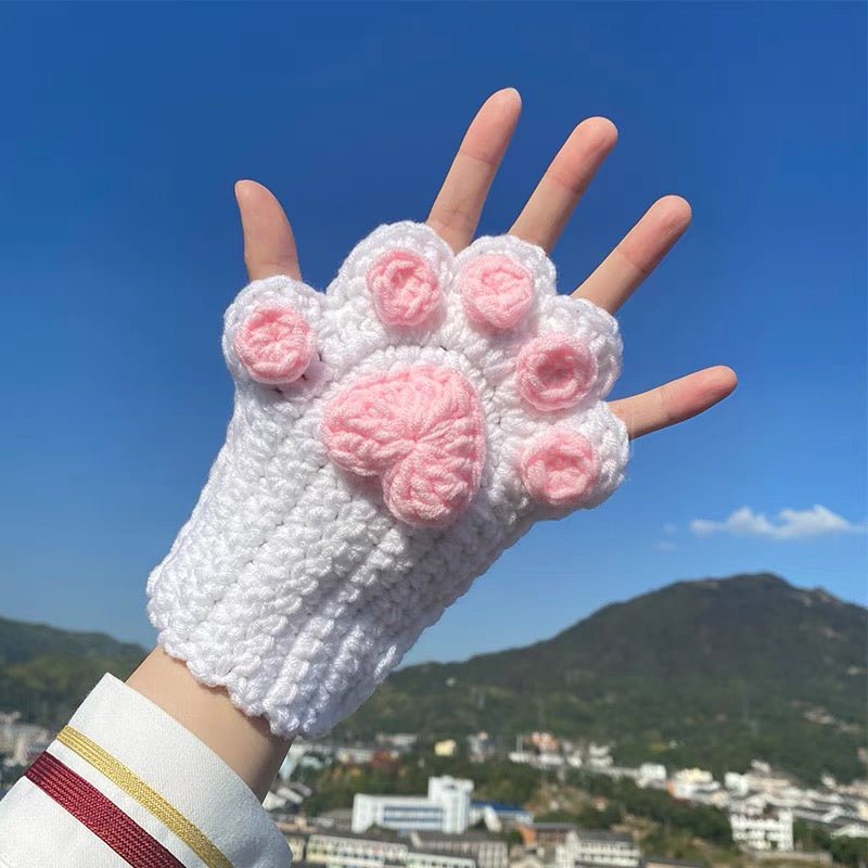 Kawaii Paw Handmade Gloves