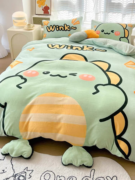 Kawaii Animal Bedding Set