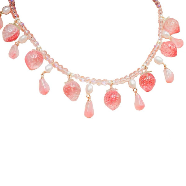 Cute Strawberry Necklace
