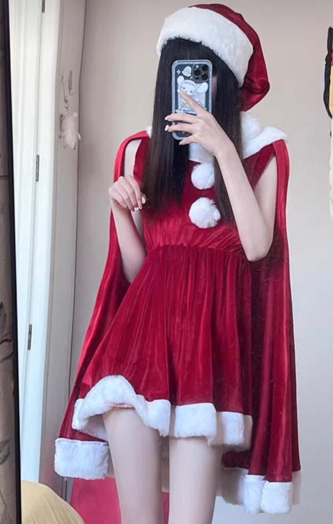 Kawaii Girl Christmas Dress ivybycrafts Kawaii Girl Christmas Dress ivybycrafts