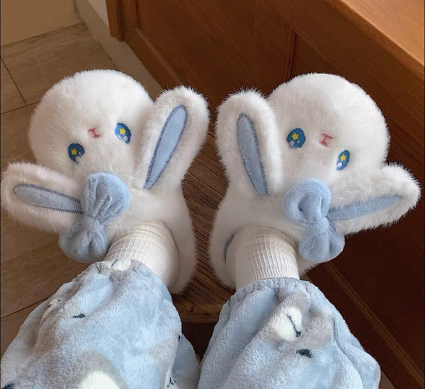 Bowknot Rabbit Slippers