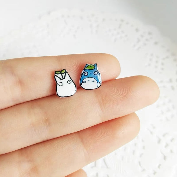 Cute Totoro Ear Stud