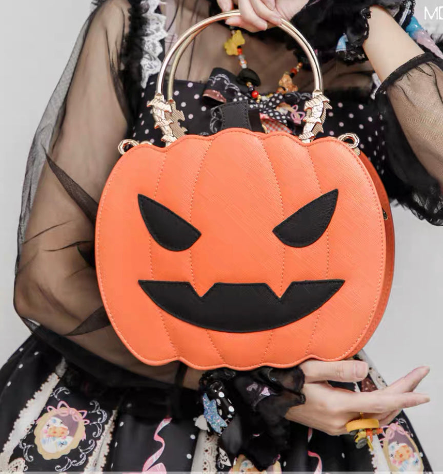 Pumpkin Glitter Heart Bag – Kreepsville 666