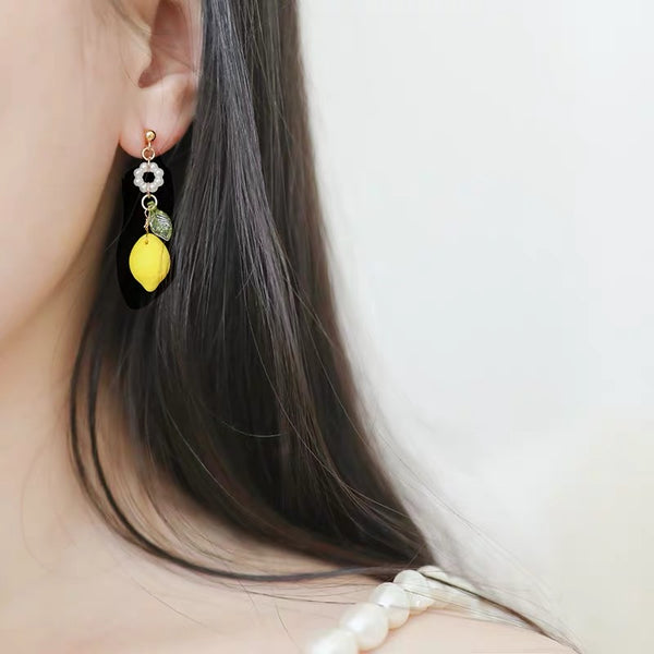 Kawaii Lemon Earrings