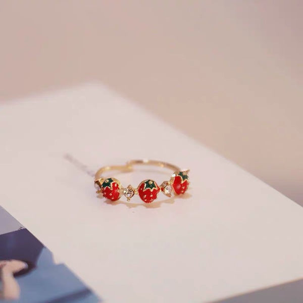 Cute Strawberry Ring