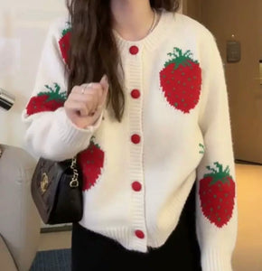Lovely Strawberry Sweater