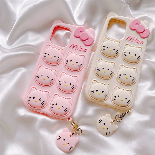 Kitty Phone Case For Iphone7P/8plus/X/XS/XR/Xs max/11/11proMax/12/12proMax/12pro