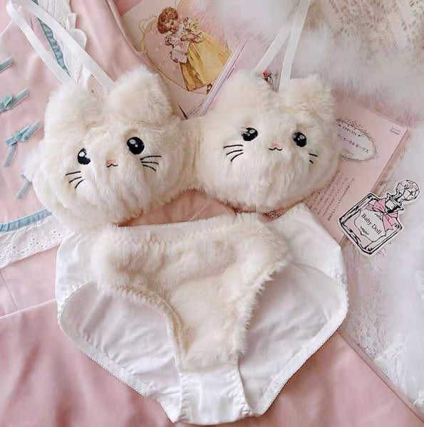 Kawaii Cat Underwear Set