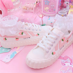 Kawaii Strawberry Shoes
