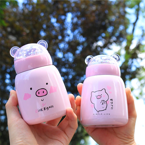 Kawaii Pig Vacuum Cup