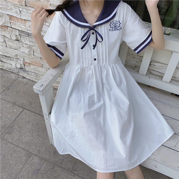 Cute Sailor Collar Dress