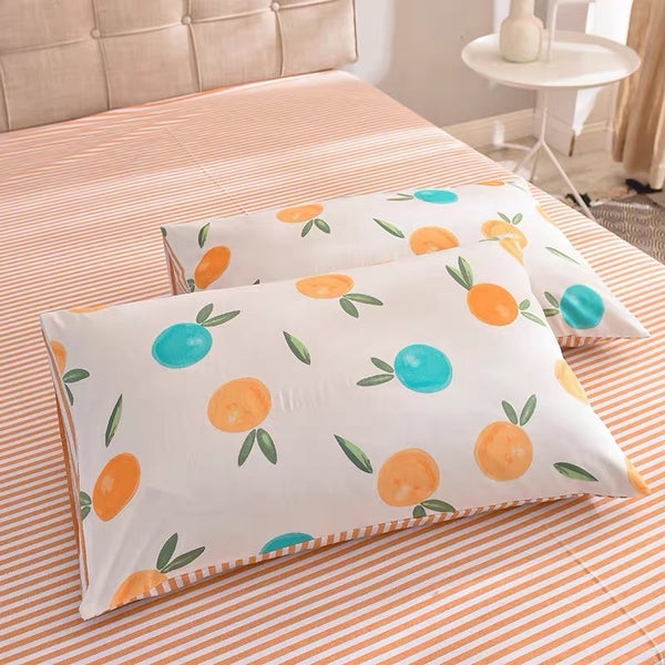 Kawaii Orange Bedding Set