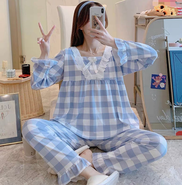 Cute Plaid Pajamas
