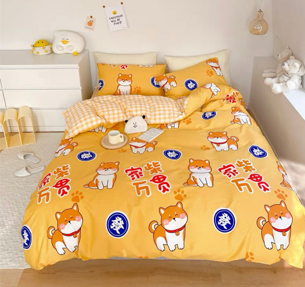 Kawaii Puppy Bedding Set