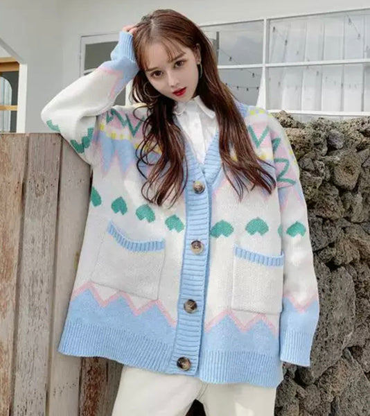 Pastel Sweater Coat