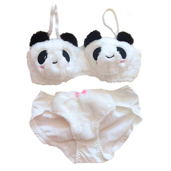Kawaii Panda Underwear Set