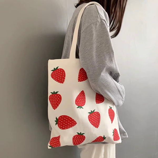 Strawberry Canvas Bag