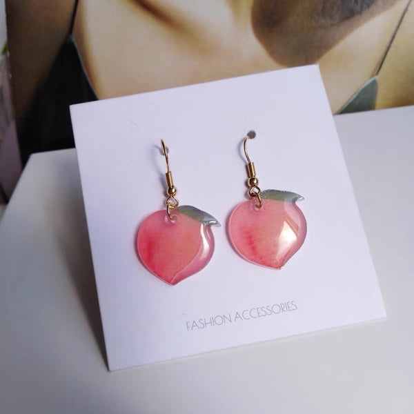 Cute Peach Earrings