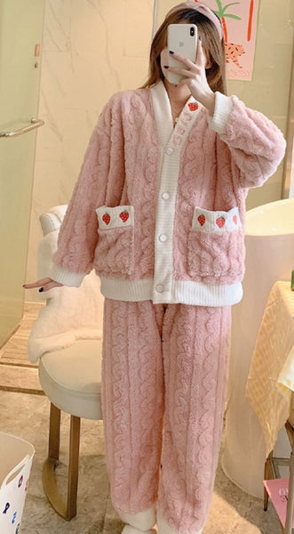 Cute Little Strawberry Pajamas
