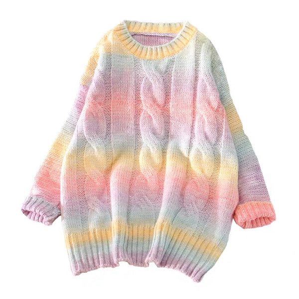 Harajuku Rainbow Sweater – ivybycrafts