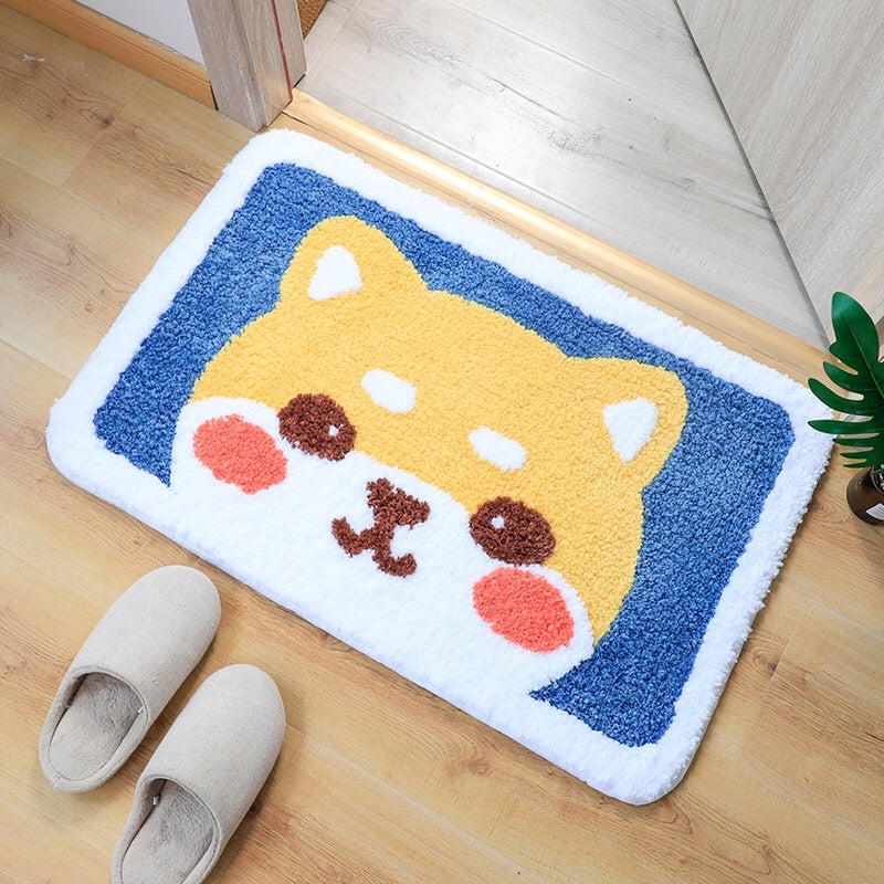 Cute Shiba Inu Floor Mat