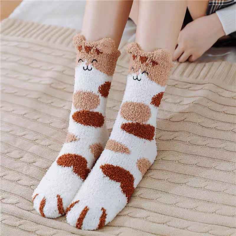 Cat Paw Room Socks – ivybycrafts