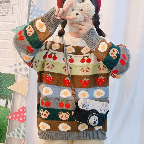 Kawaii Printed Sweater