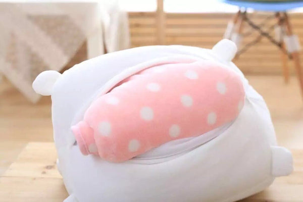 Kawaii Rabbit Pillow & Blanket