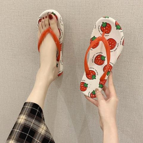 Fruit Printed Slippers