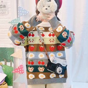 Kawaii Printed Sweater