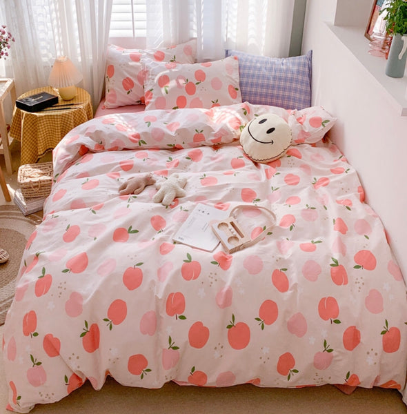 Pinky Peach Bedding Set