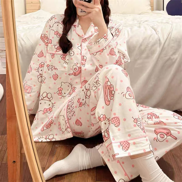 Cute Love Kitty Pajamas