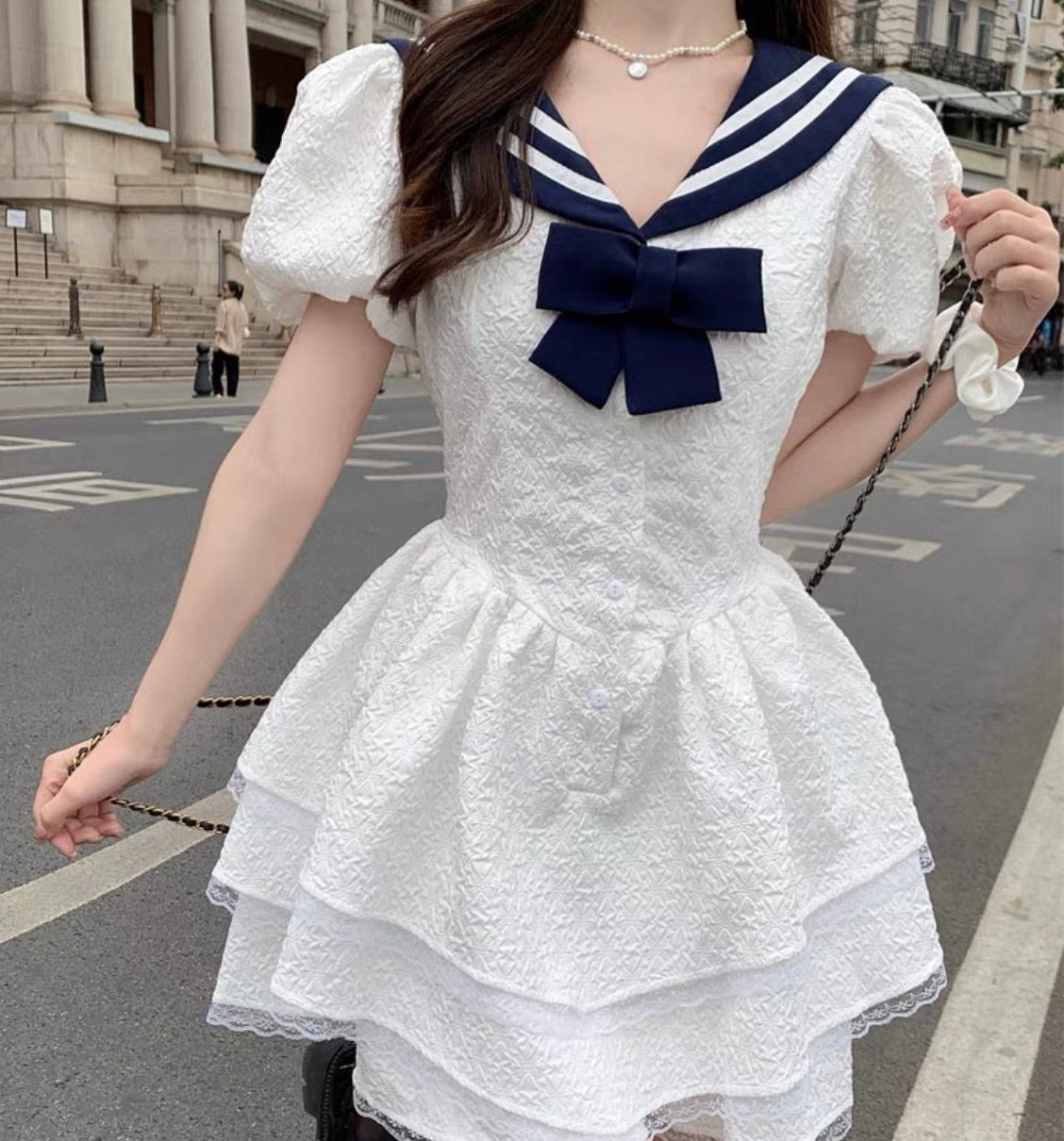 cute sailor dress Girls Classic Sailor Dress