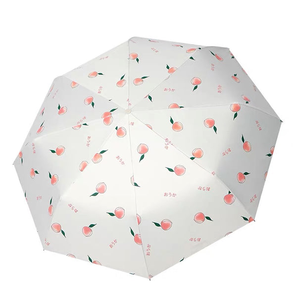 Kawaii Peach Automatic Umbrella