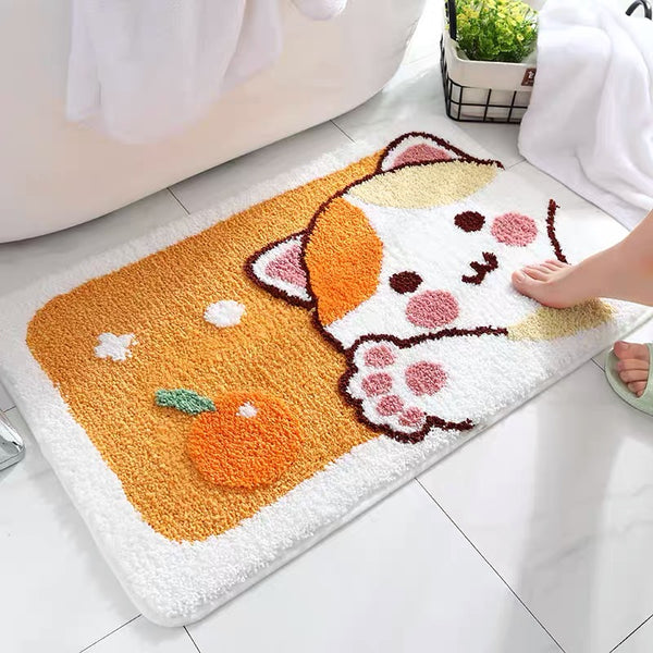 Kawaii Kitty Floor Mat