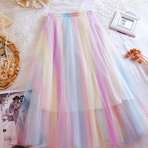 Cute Rainbow Skirt