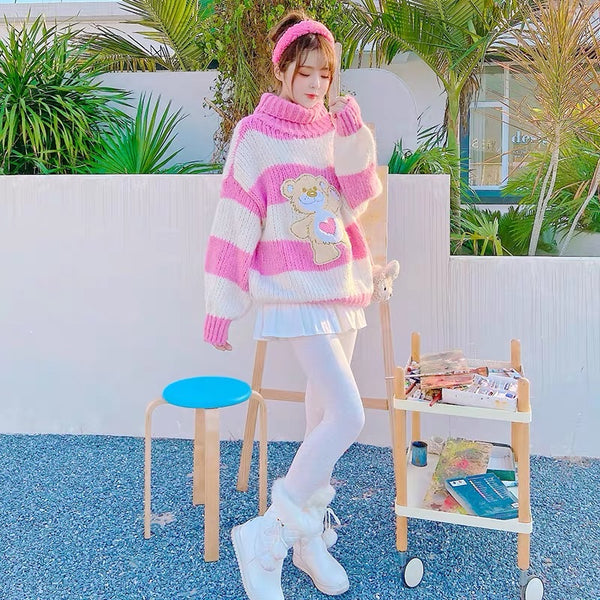 Pinky Bear Sweater