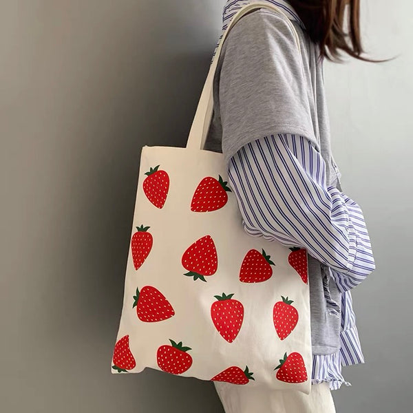 Strawberry Canvas Bag