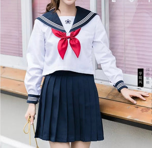 Embroidery Sakura Uniform Suit