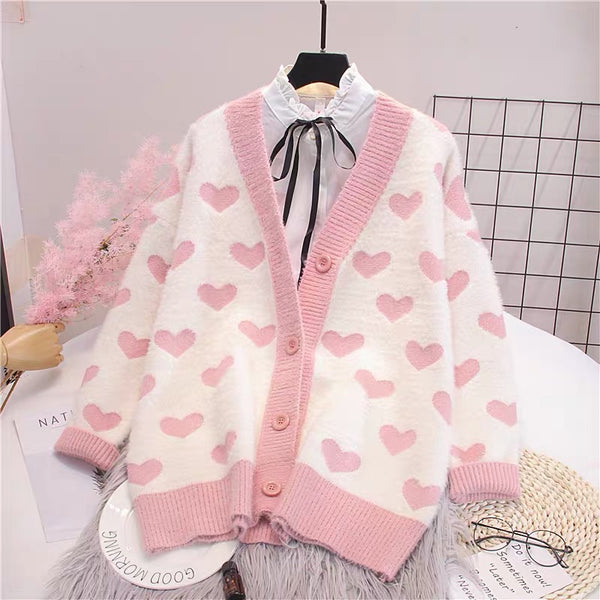 Cute Love Sweater Coat