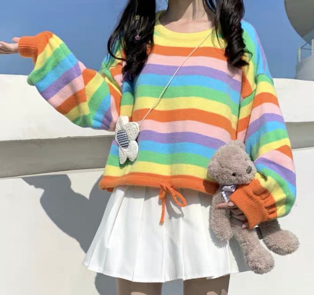 Sweet Rainbow Sweater – ivybycrafts