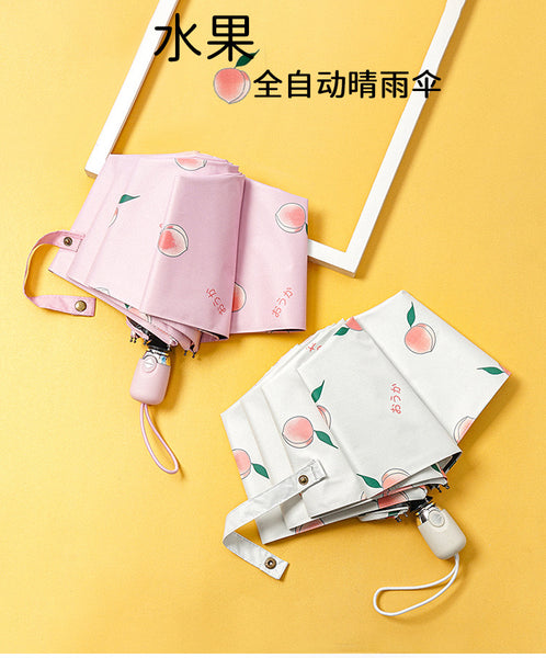 Kawaii Peach Automatic Umbrella