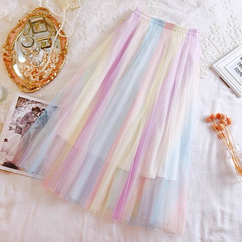 Cute Rainbow Skirt