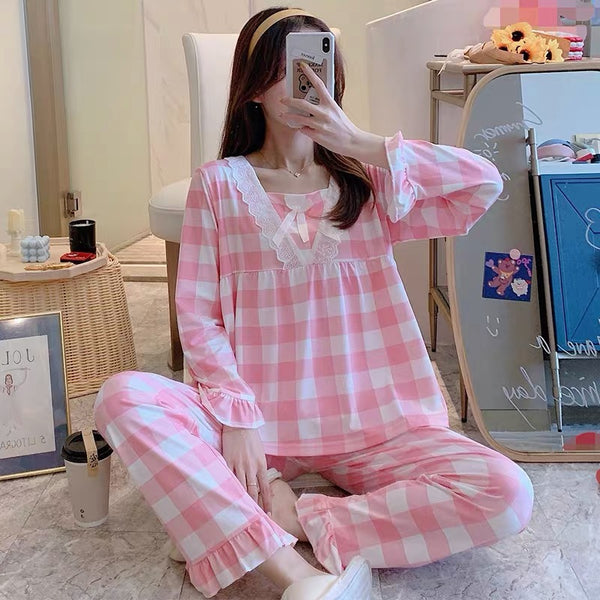 Cute Plaid Pajamas